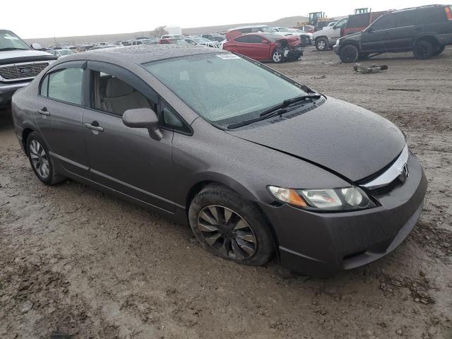 1HGFA16859L005637 - 2009 HONDA CIVIC EX GRAY photo 4