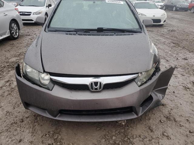 1HGFA16859L005637 - 2009 HONDA CIVIC EX GRAY photo 5