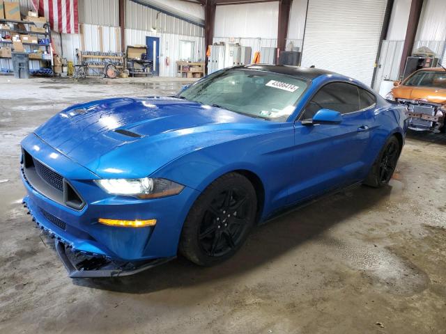 1FA6P8TH8L5145418 - 2020 FORD MUSTANG BLUE photo 1