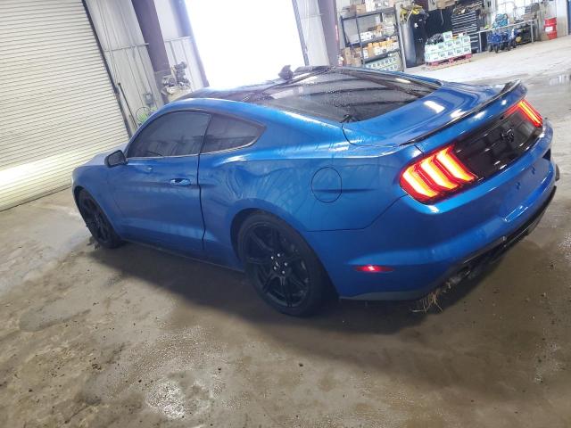 1FA6P8TH8L5145418 - 2020 FORD MUSTANG BLUE photo 2