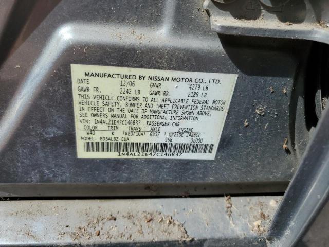 1N4AL21E47C146837 - 2007 NISSAN ALTIMA 2.5 GRAY photo 12