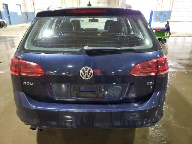 3VWCA7AU6FM514488 - 2015 VOLKSWAGEN GOLF SPORT TDI S BLUE photo 6