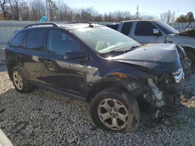 2FMDK4JC3EBA01480 - 2014 FORD EDGE SEL BLACK photo 4