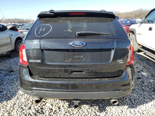 2FMDK4JC3EBA01480 - 2014 FORD EDGE SEL BLACK photo 6