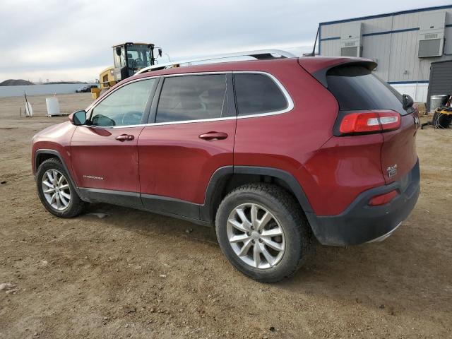 1C4PJMDS4HW635049 - 2017 JEEP CHEROKEE LIMITED BURGUNDY photo 2