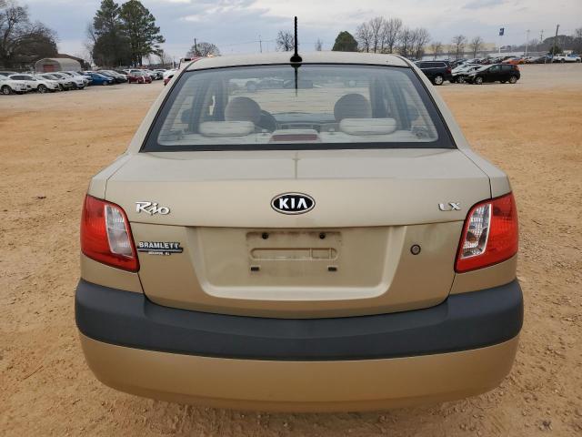 KNADE223096561389 - 2009 KIA RIO BASE GOLD photo 6