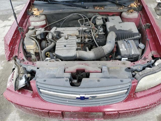 1G1ND52F64M631142 - 2004 CHEVROLET CLASSIC RED photo 11