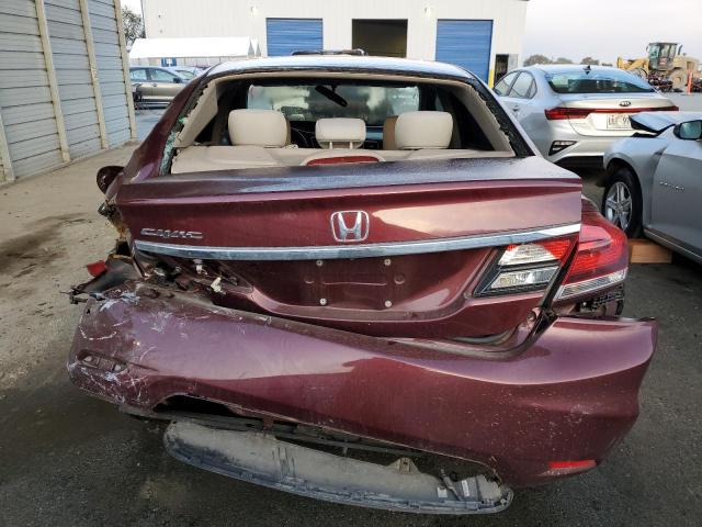 2HGFB2F8XFH563561 - 2015 HONDA CIVIC EX BURGUNDY photo 6