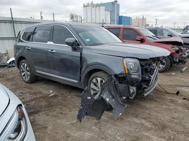 5XYP6DHC9NG236859 - 2022 KIA TELLURIDE S GRAY photo 4