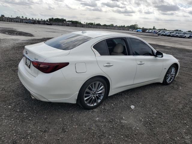 JN1EV7AP7KM542920 - 2019 INFINITI Q50 LUXE WHITE photo 3