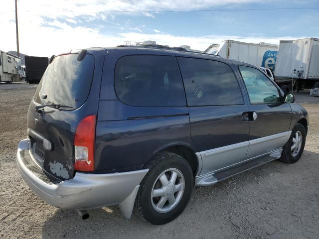 4N2ZN16TX1D830878 - 2001 NISSAN QUEST SE BLUE photo 3