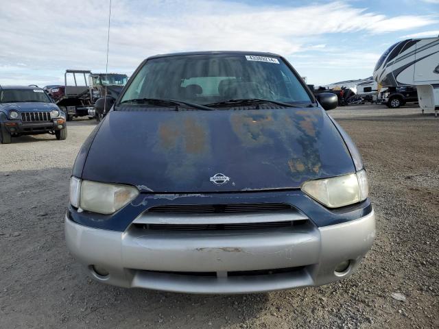 4N2ZN16TX1D830878 - 2001 NISSAN QUEST SE BLUE photo 5