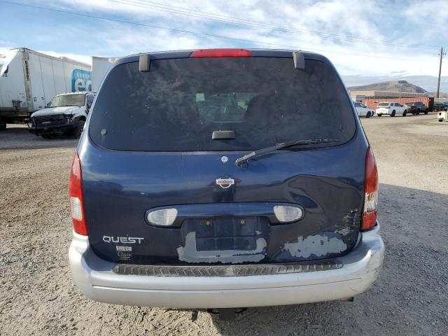 4N2ZN16TX1D830878 - 2001 NISSAN QUEST SE BLUE photo 6