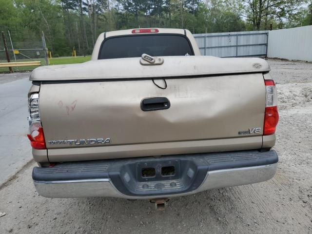 5TBET34126S559193 - 2006 TOYOTA TUNDRA DOUBLE CAB SR5 TAN photo 6