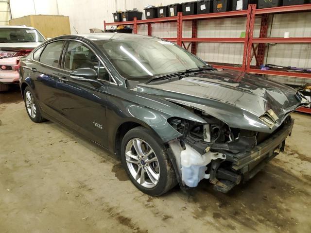 3FA6P0SU4FR200965 - 2015 FORD FUSION TITANIUM PHEV GRAY photo 4