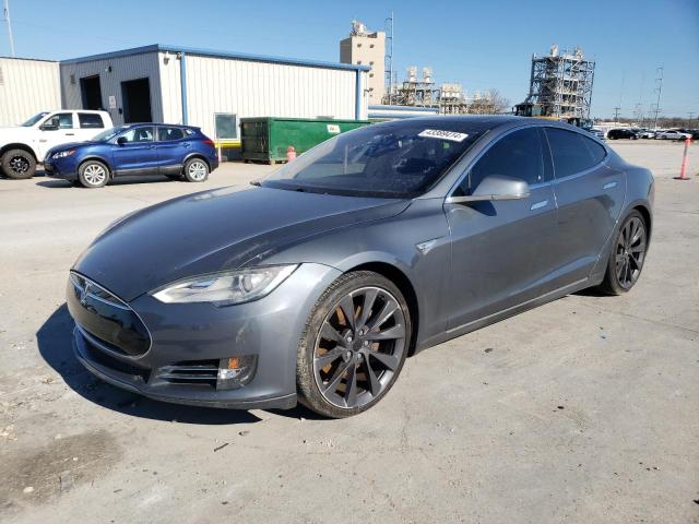 5YJSA1DP4DFP17074 - 2013 TESLA MODEL S Մոխրագույն լուսանկար 1