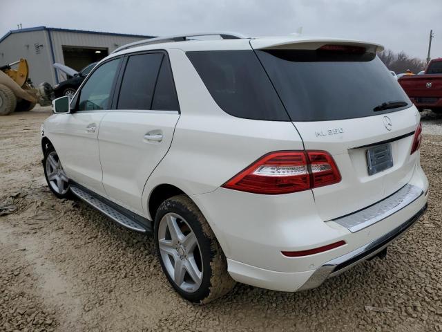 4JGDA5HB6EA275225 - 2014 MERCEDES-BENZ ML 350 4MATIC WHITE photo 2