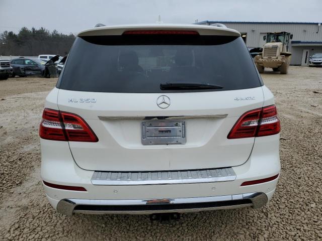 4JGDA5HB6EA275225 - 2014 MERCEDES-BENZ ML 350 4MATIC WHITE photo 6