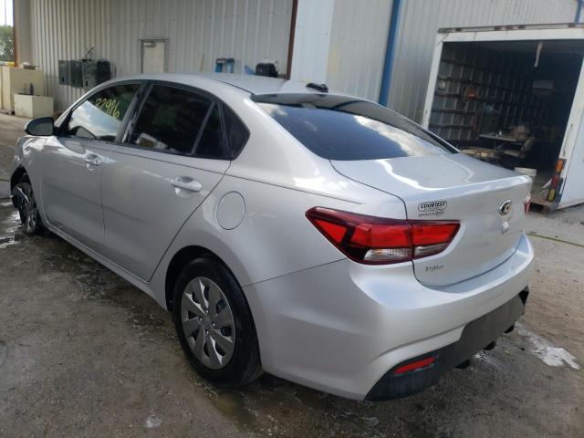 3KPA24AB7KE210093 - 2019 KIA RIO S SILVER photo 3