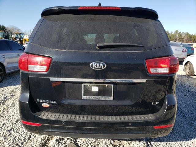 KNDMB5C10J6394644 - 2018 KIA SEDONA LX BLACK photo 6