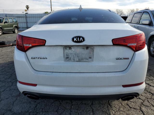 5XXGN4A72DG210042 - 2013 KIA OPTIMA EX WHITE photo 6