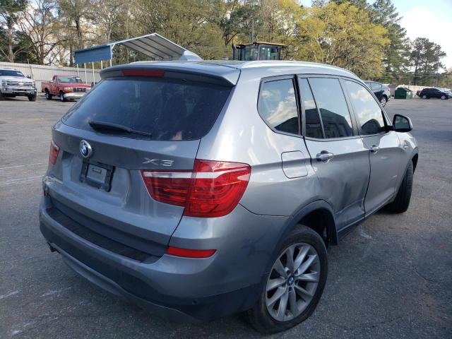 5UXWX9C58F0D44798 - 2015 BMW X3 XDRIVE28I GRAY photo 3