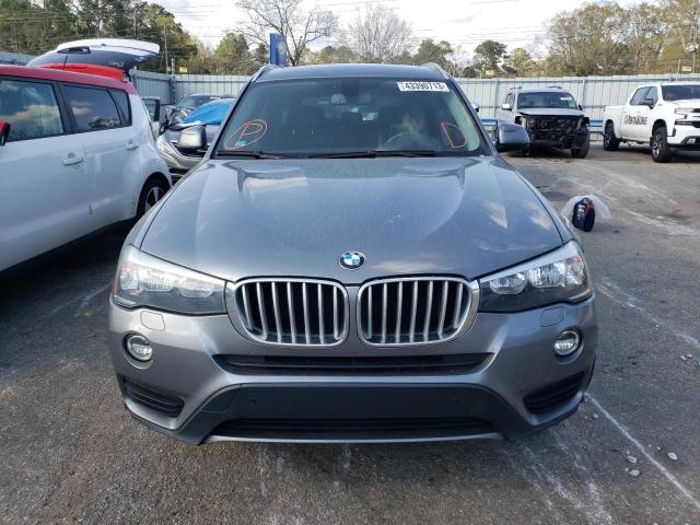 5UXWX9C58F0D44798 - 2015 BMW X3 XDRIVE28I GRAY photo 5