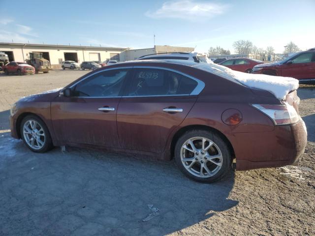 1N4AA5AP8CC865933 - 2012 NISSAN MAXIMA S MAROON photo 2