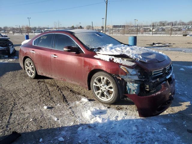 1N4AA5AP8CC865933 - 2012 NISSAN MAXIMA S MAROON photo 4