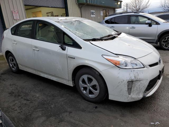 JTDKN3DU0F0450684 - 2015 TOYOTA PRIUS WHITE photo 4