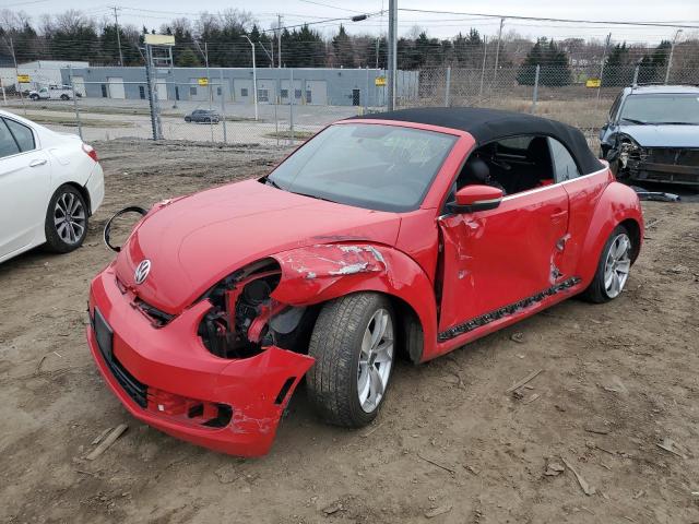 3VW5P7AT4DM827616 - 2013 VOLKSWAGEN BEETLE RED photo 1