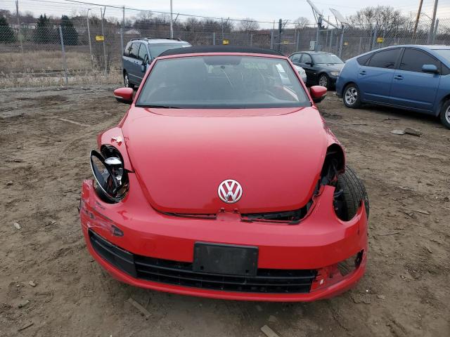 3VW5P7AT4DM827616 - 2013 VOLKSWAGEN BEETLE RED photo 5