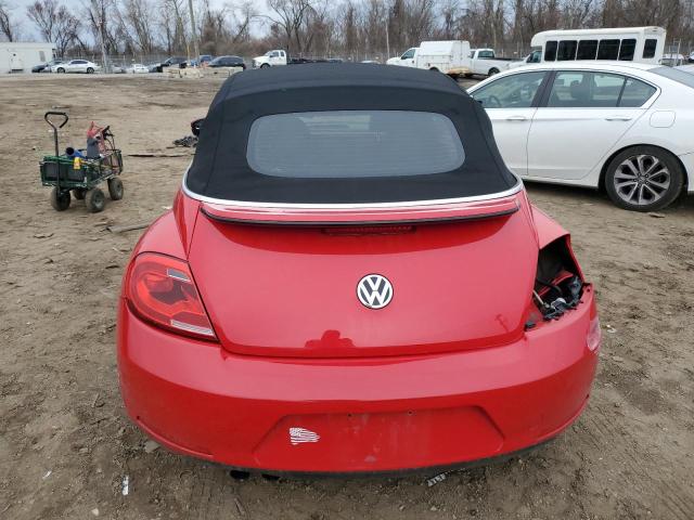 3VW5P7AT4DM827616 - 2013 VOLKSWAGEN BEETLE RED photo 6