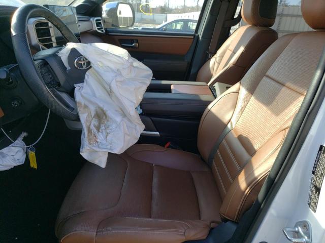 5TFMA5DB8NX021541 - 2022 TOYOTA TUNDRA CREWMAX PLATINUM Weiß Foto 7