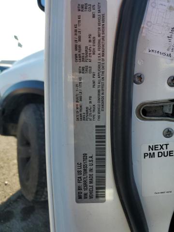 1C6RR7LT6MS517039 - 2021 RAM 1500 CLASS SLT თეთრი ფოტო 12