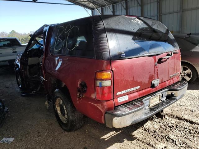 1GNFK16Z83J257140 - 2003 CHEVROLET SUBURBAN K1500 BURGUNDY photo 2