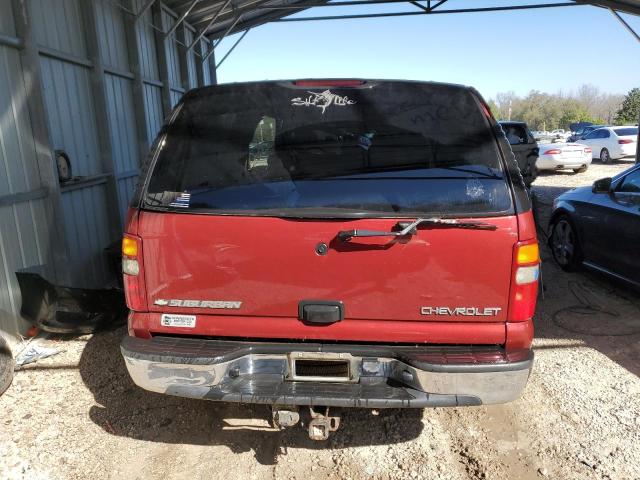 1GNFK16Z83J257140 - 2003 CHEVROLET SUBURBAN K1500 BURGUNDY photo 6