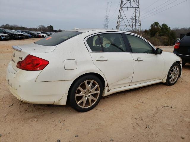 JN1CV6AP7DM713928 - 2013 INFINITI G37 BASE WHITE photo 3