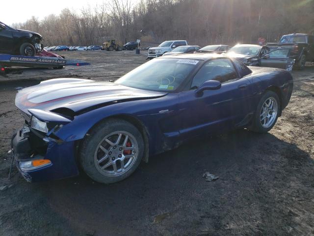 1G1YY12S045131849 - 2004 CHEVROLET CORVETTE Z06 BLUE photo 1