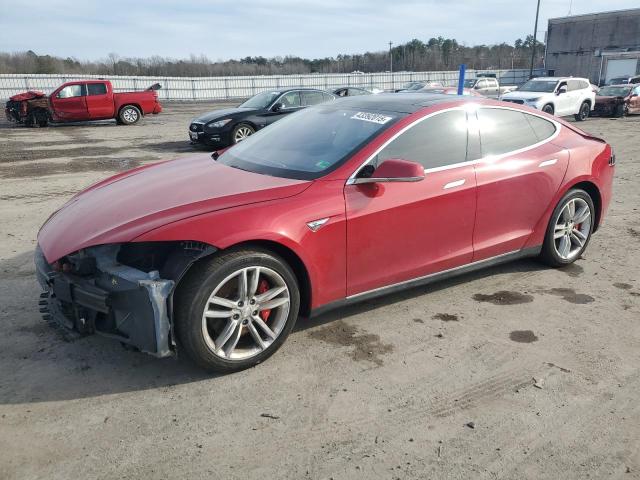 5YJSA1CN6DFP09932 - 2013 TESLA MODEL S წითელი ფოტო 1