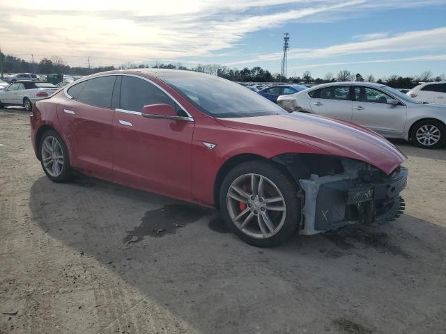 5YJSA1CN6DFP09932 - 2013 TESLA MODEL S წითელი ფოტო 4
