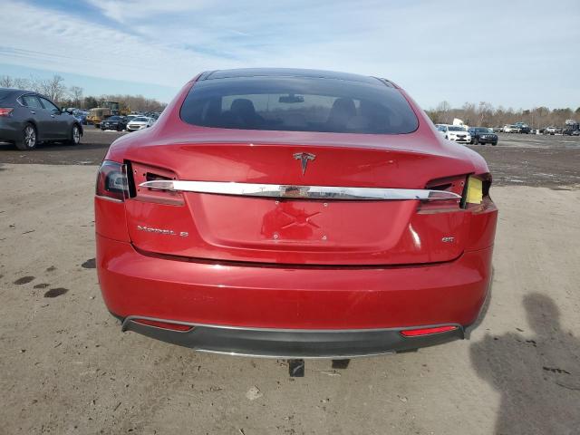 5YJSA1CN6DFP09932 - 2013 TESLA MODEL S წითელი ფოტო 6