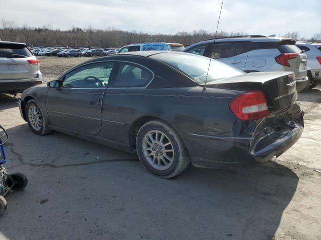 4C3AG42GX3E104619 - 2003 CHRYSLER SEBRING LX BLACK photo 2