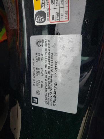 1G1FK1R64J0132996 - 2018 CHEVROLET CAMARO ZL1 BLACK photo 12