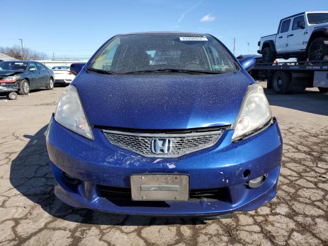 JHMGE8H44AC024581 - 2010 HONDA FIT SPORT BLUE photo 5