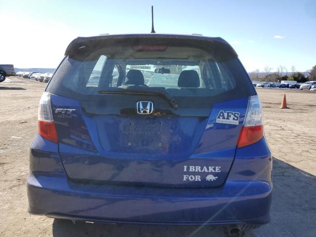 JHMGE8H44AC024581 - 2010 HONDA FIT SPORT BLUE photo 6