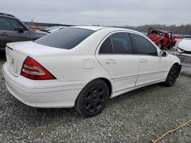 WDBRF54H76A840233 - 2006 MERCEDES-BENZ C 280 WHITE photo 3