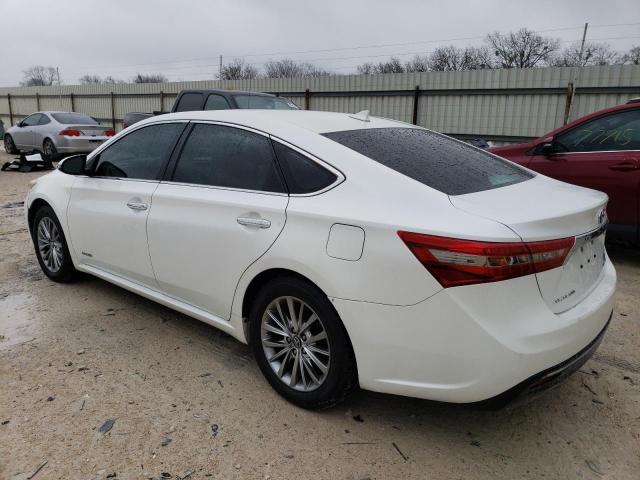 4T1BD1EB2GU056548 - 2016 TOYOTA AVALON HYBRID WHITE photo 2