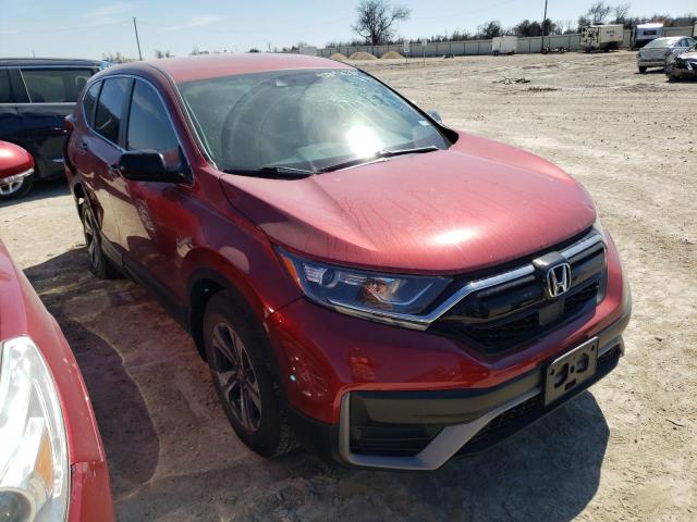 5J6RW1H28LL004859 - 2020 HONDA CR-V LX RED photo 4