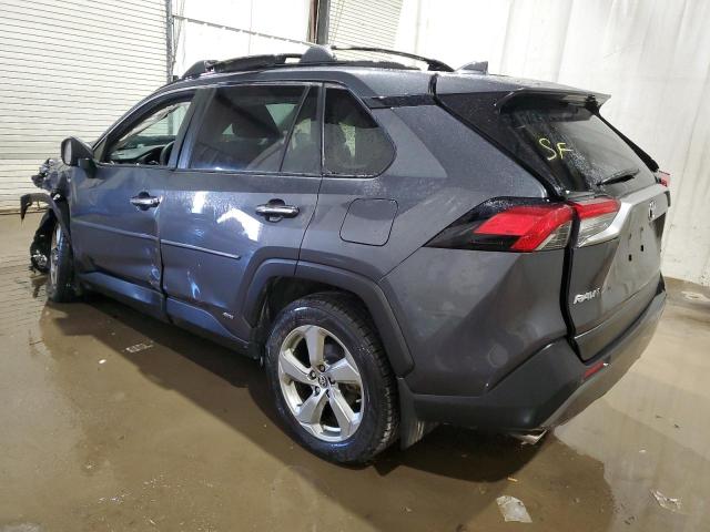 JTMDWRFV8KD016241 - 2019 TOYOTA RAV4 LIMITED GRAY photo 2